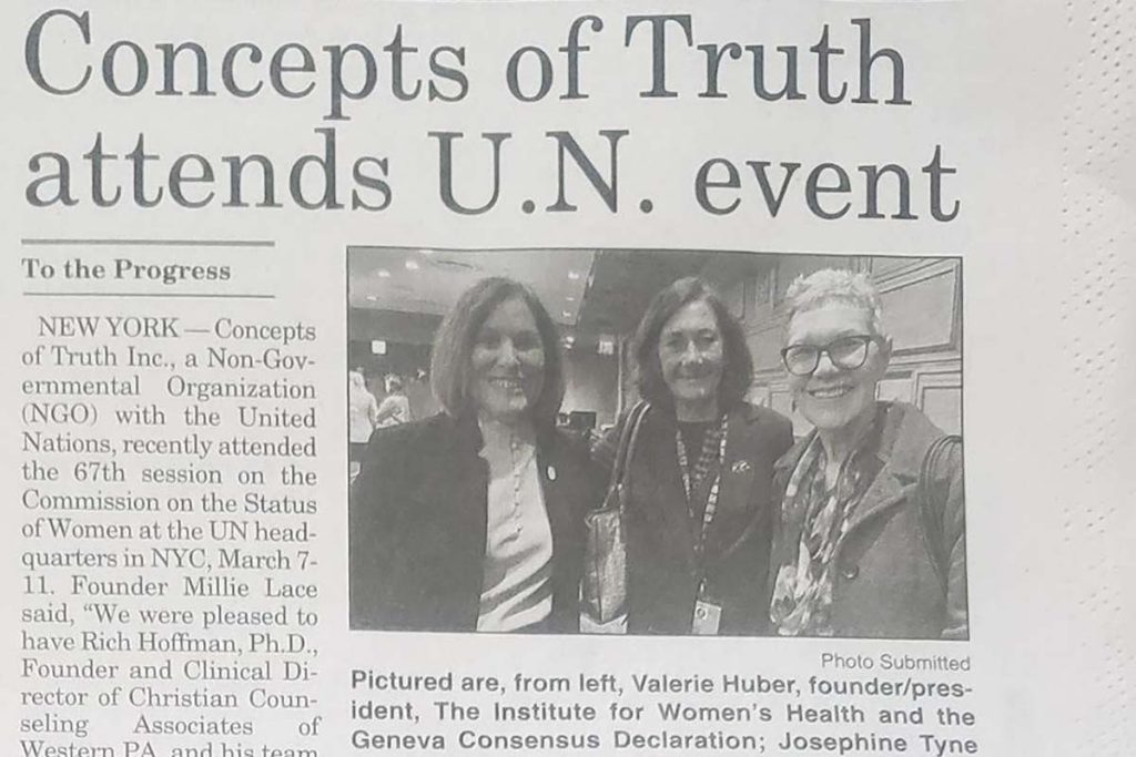 Wynne Progress – Concepts of Truth Attends CSW67